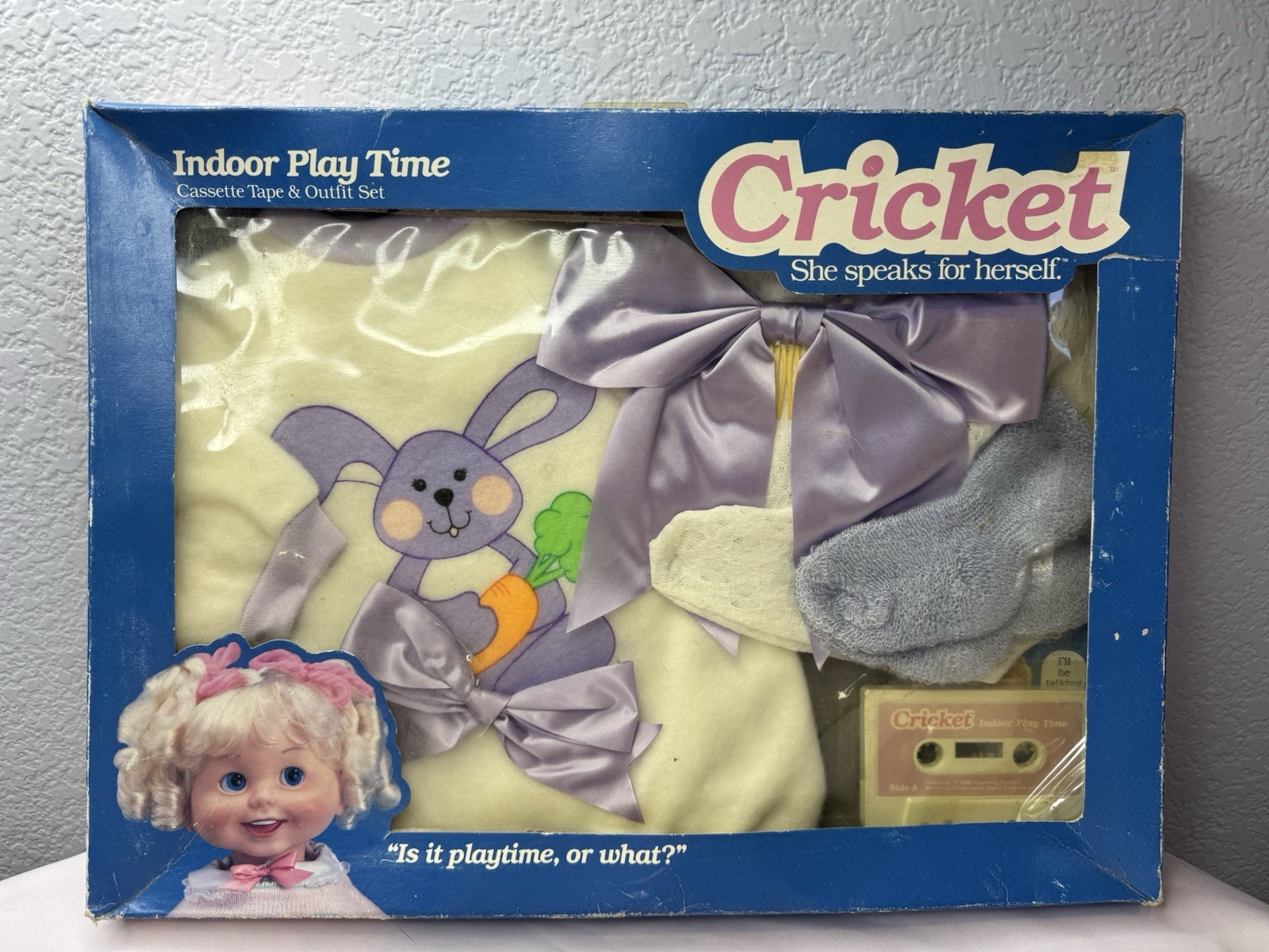 Vintage 1986 Cricket Indoor Play Time Outfit Set NIB Cassette Playmates