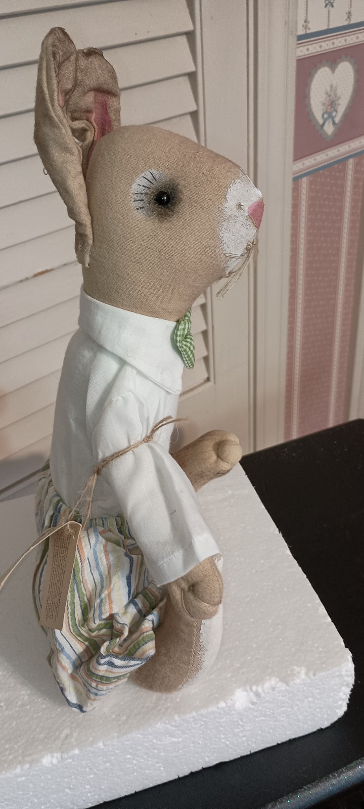 JOE SPENCER-GATHERED TRADITIONS-GALLERIE II-PRYCE RABBIT ART DOLL-13″H-2022-NEW
