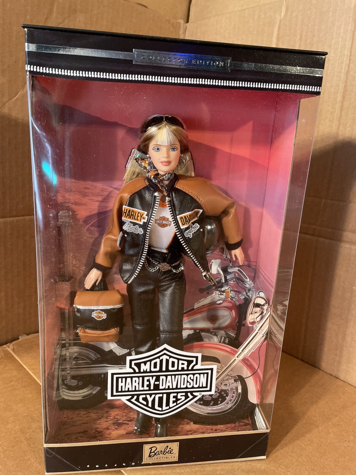 HARLEY-DAVIDSON BARBIE & KEN DOLL WITH HARLEY-DAVIDSON MOTORCYCLE 3 PIECE SET