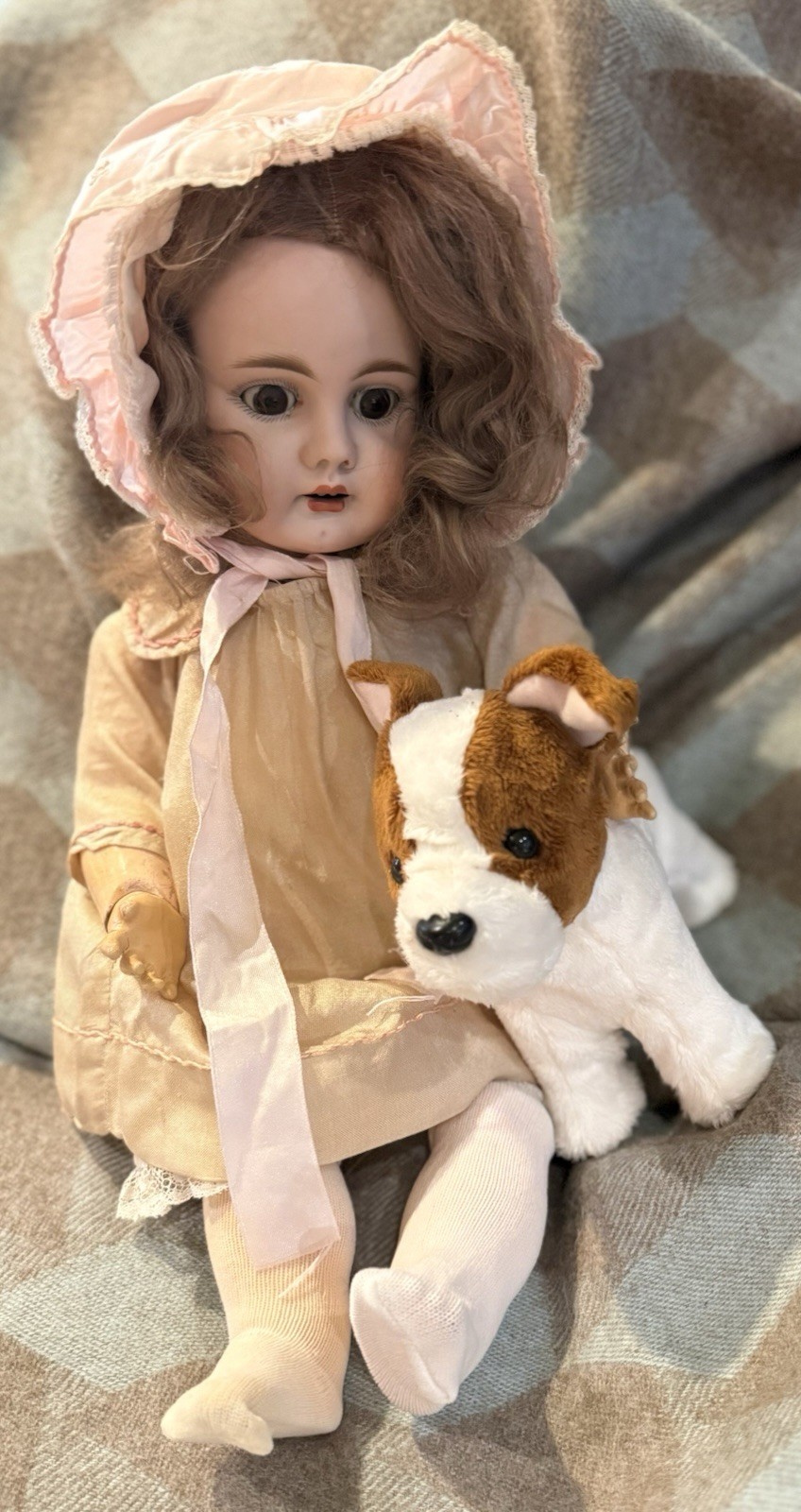 Bähr & Pröschild 204 Bisque Socket Head Character Doll, 15 ” EUC