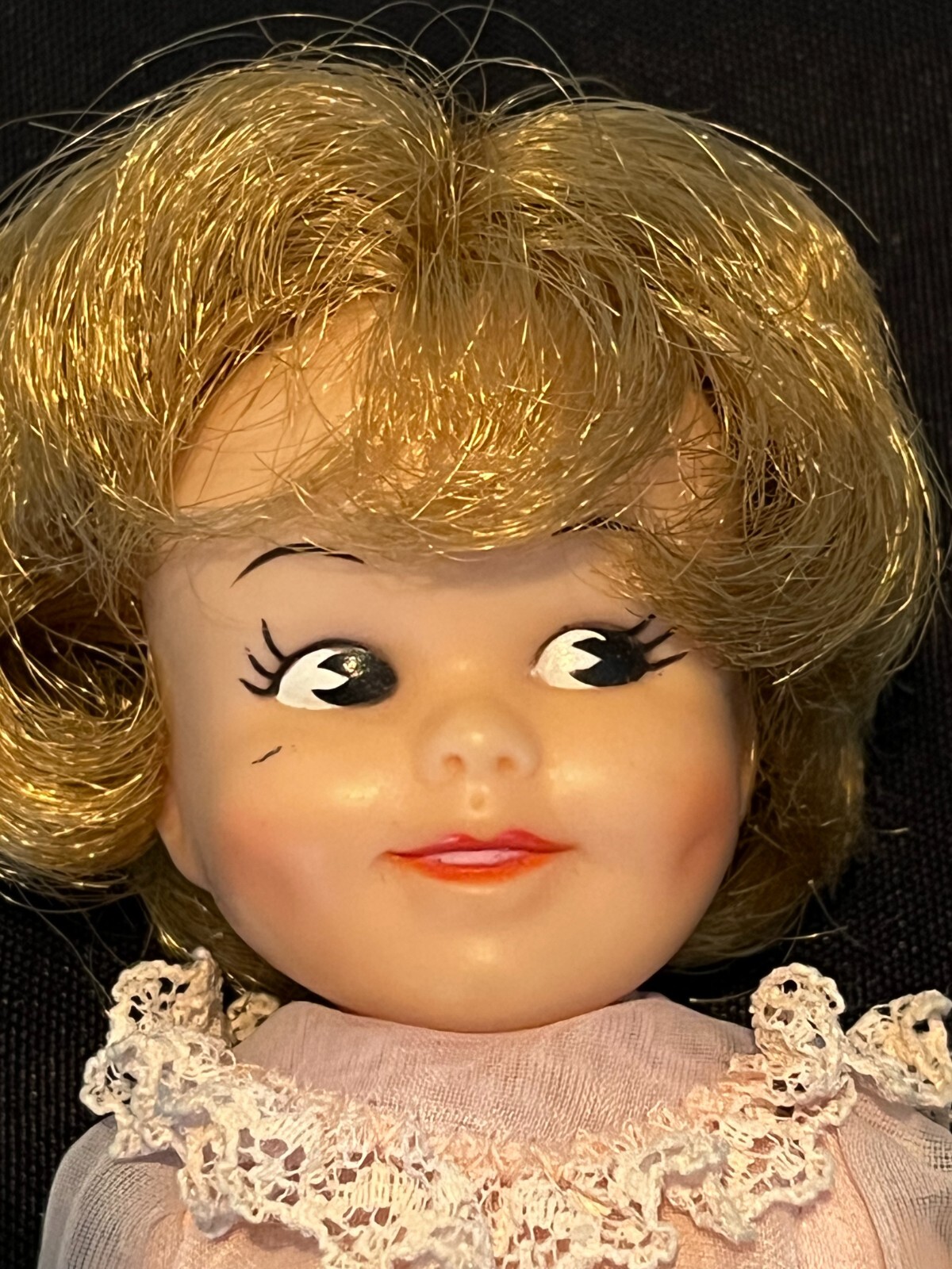 Vintage 1963 Deluxe Reading Corp Penny Brite 8 inch Doll In Flower Girl Dress!