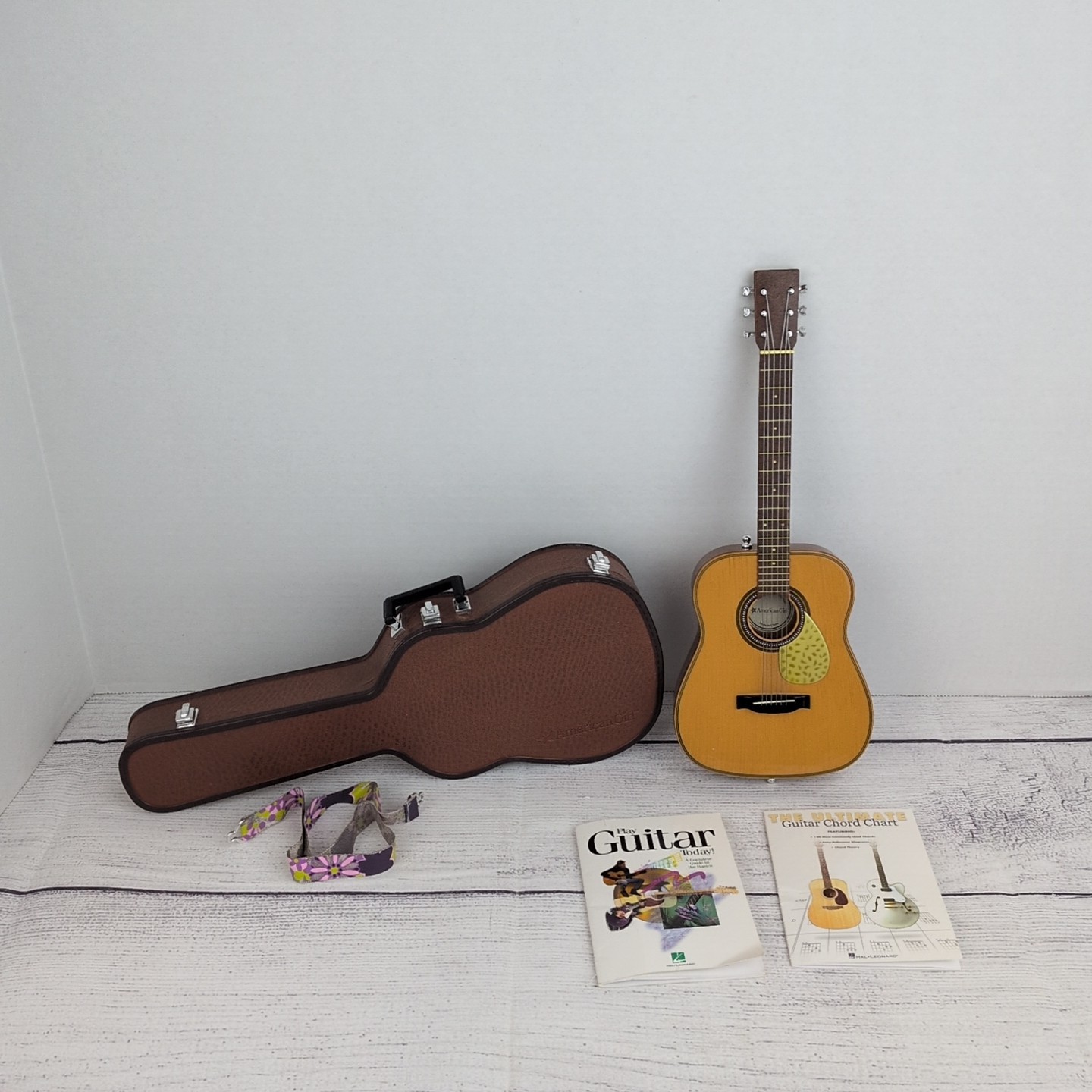 American Girl Doll Guitar Accessory Full Set With Music Sheets + Shoulder Strap