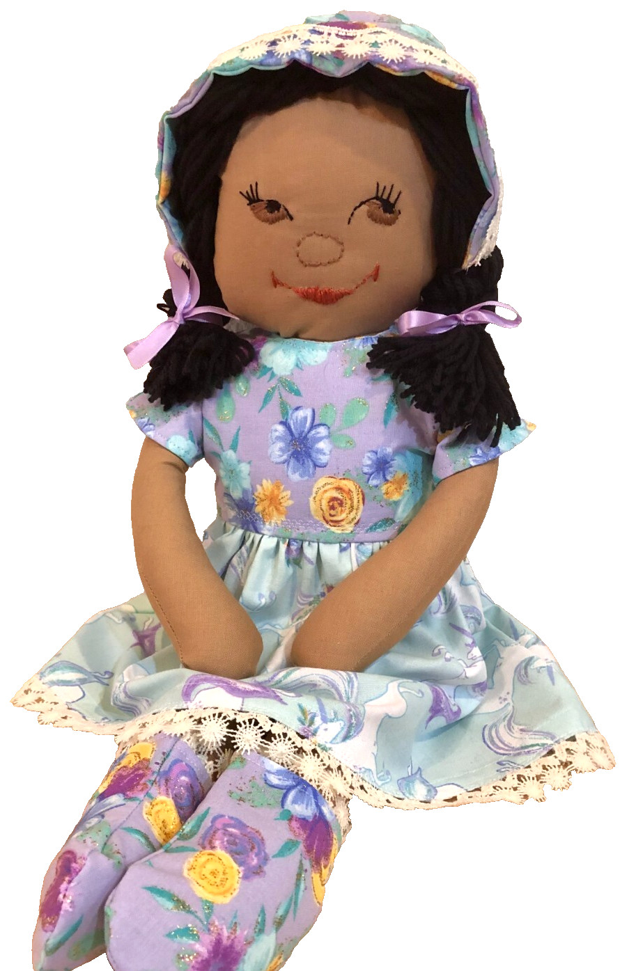 New Handmade ClothDoll Lacie Girl 18″ Doll Soft Handcrafted Gift