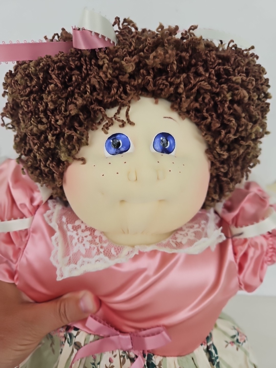 Cabbage Patch Doll 1991 Soft Sculpture Lavender Eyes Valentine’s CPA254/91- A3
