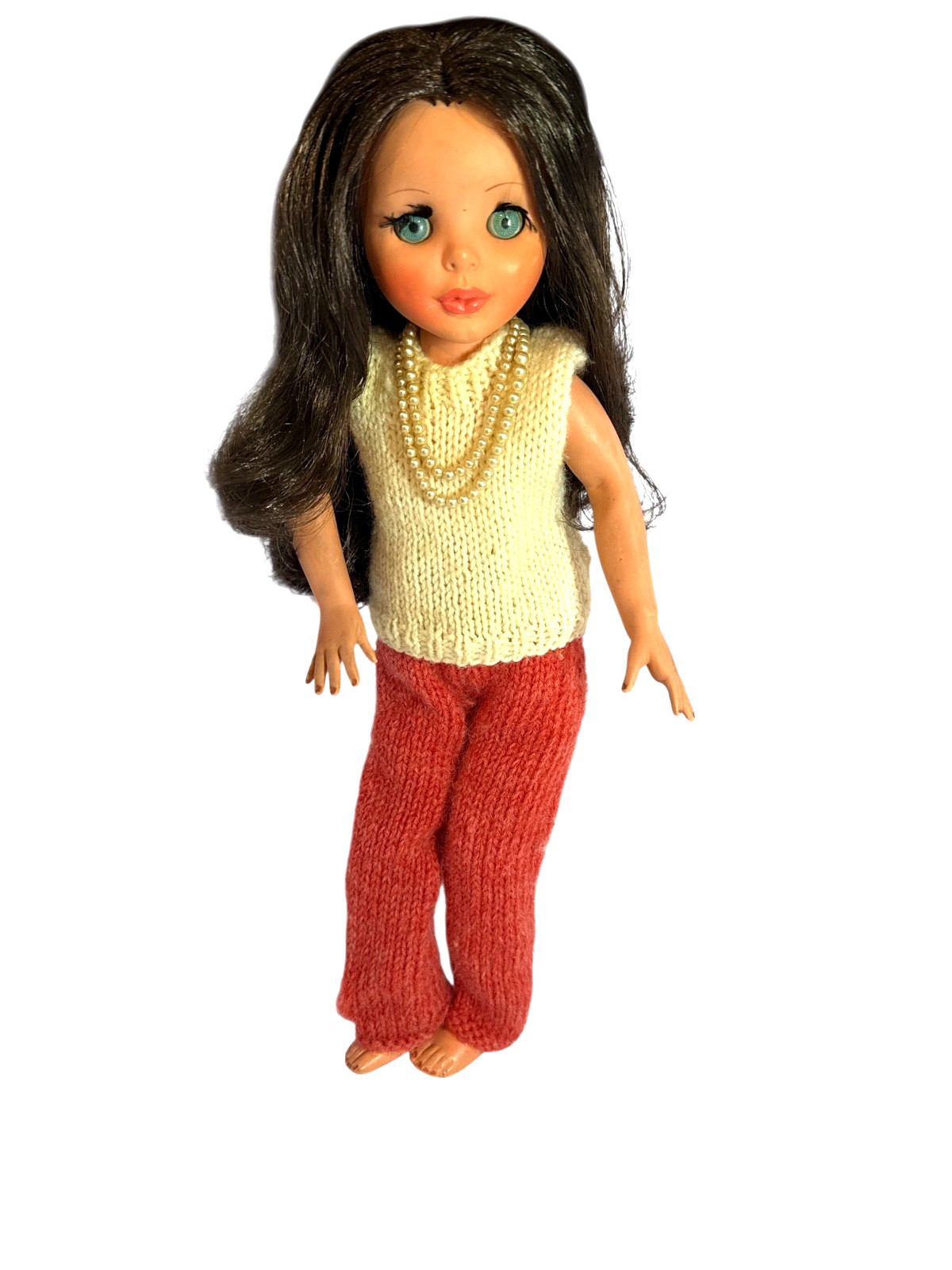 VTG Italian Furga Doll Alta Moda V-series Vittoria w/Handmade VTG Doll Clothing