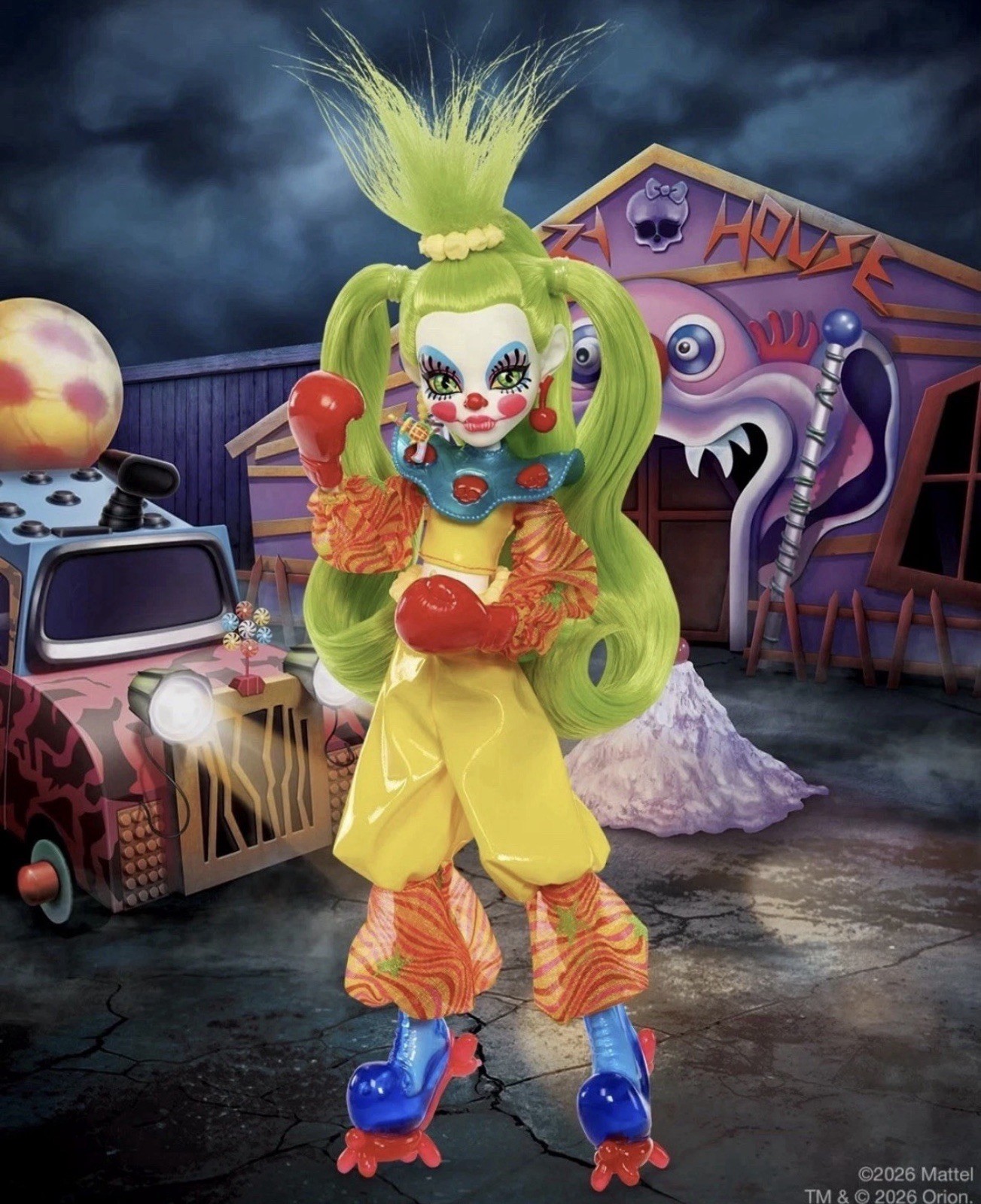 Monster High Skullector Killer Klowns Doll Shorty JMG88 Ships Now ✅