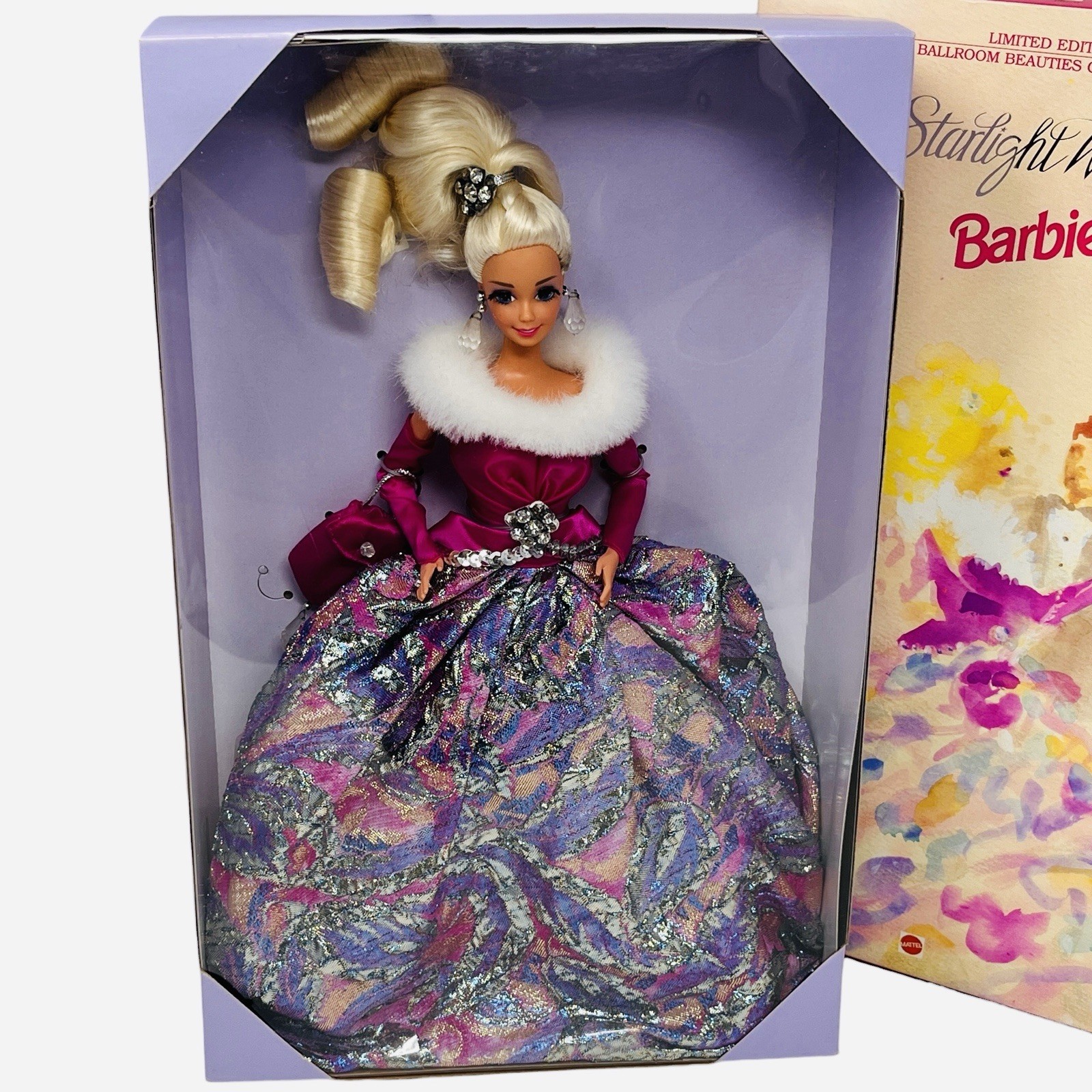 New 1995 Starlight Waltz Barbie Rooted Eyelashes 14070 Ballroom BeautyCollection