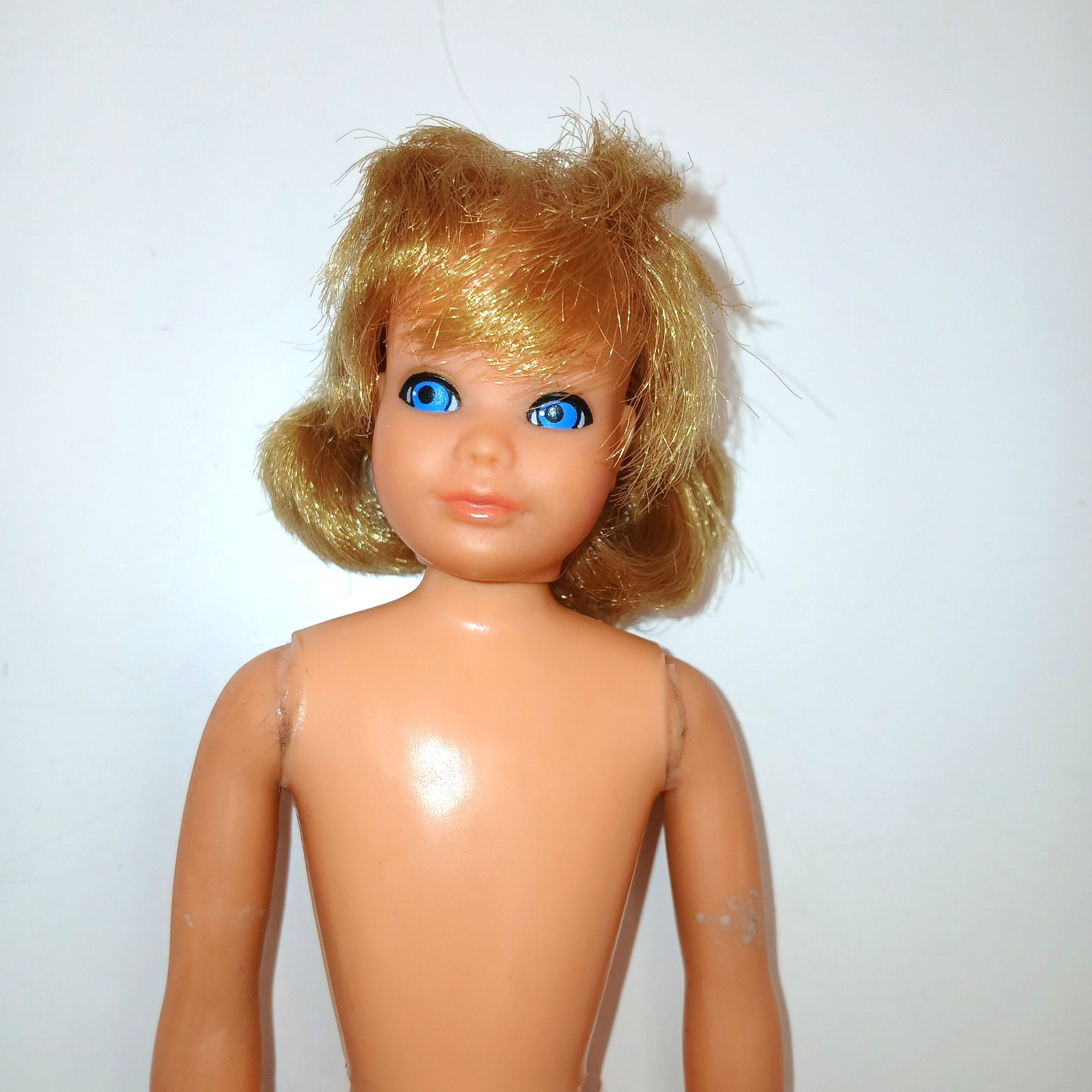 Vintage Pose n Play Skipper Doll Barbie Sister #1179 1973 Bend Leg Nude Blonde