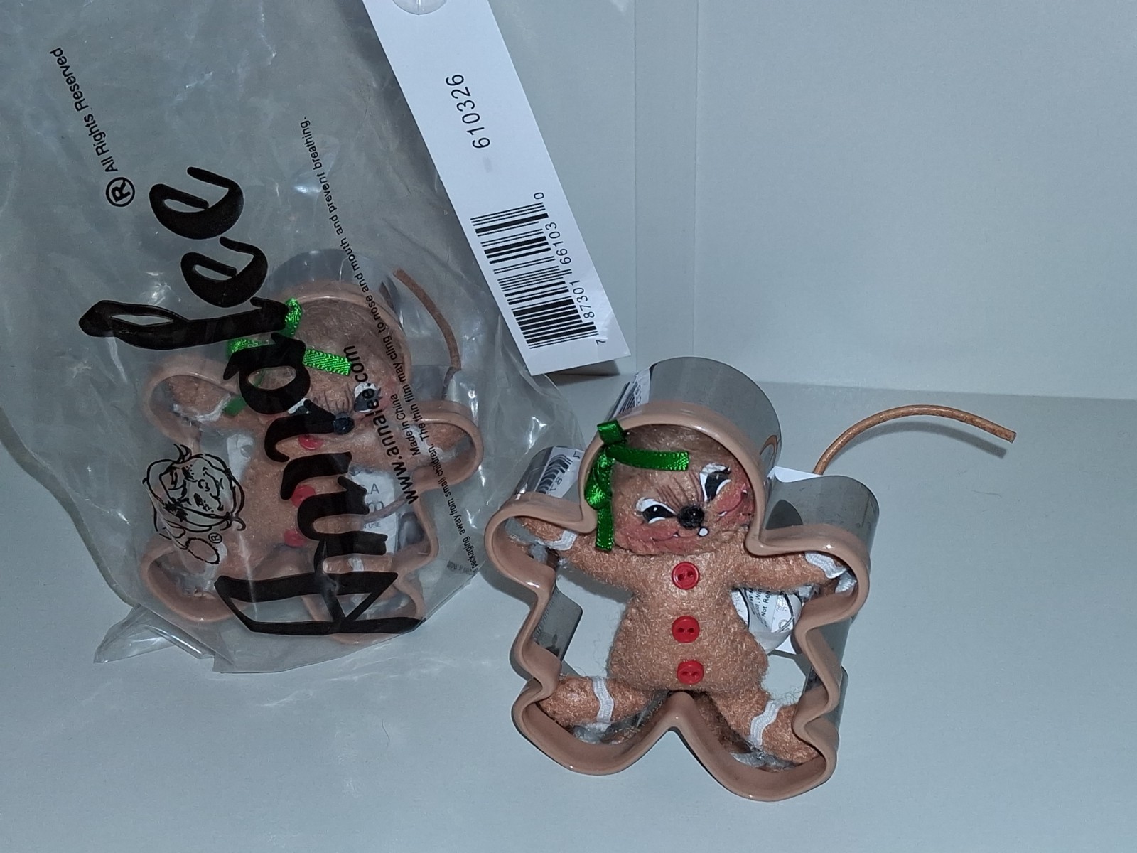 ANNALEE NEW 3″ COOKIE CUTTER MOUSE metal Cookie Cutter Gingerbread Mouse So Cute