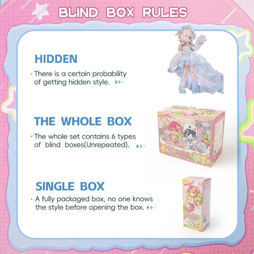 CALEMBOU BJD Blind Box, Electronic Cute Pet Series 20cm Ball Jointed Doll, Cute