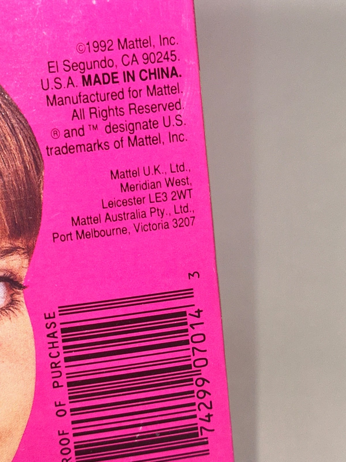 Vintage 1992 Mattel “Earring Magic Barbie” #7014 *NRFB*