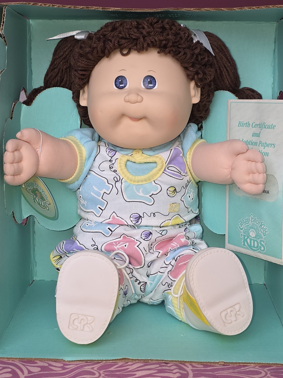 Vintage Cabbage Patch Doll VHTF HM30 Brown Poodle in Box