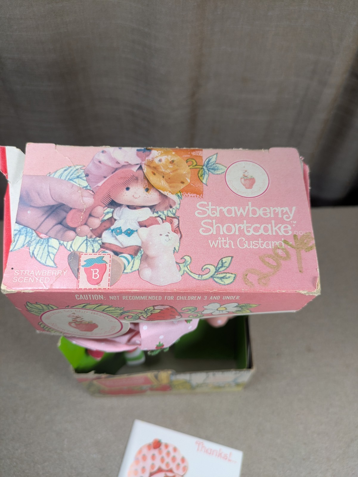 Vintage Strawberry Shortcake Doll With Custard Cat Boxed 1982