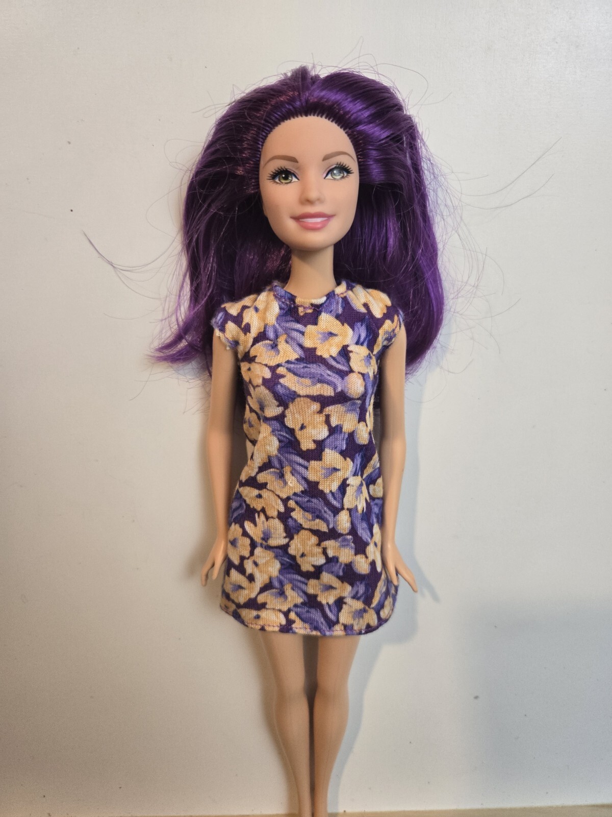 Barbie Fashionistas Doll Purple Hair Mattel Redress Restyle Ooak C203