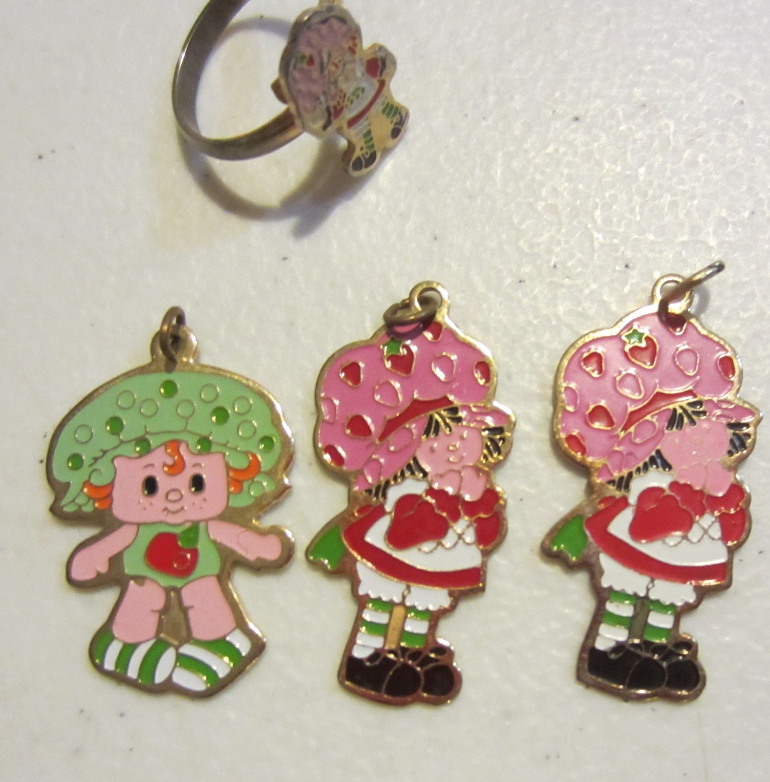 Vintage strawberry shortcake jewelry – ring pendant’s