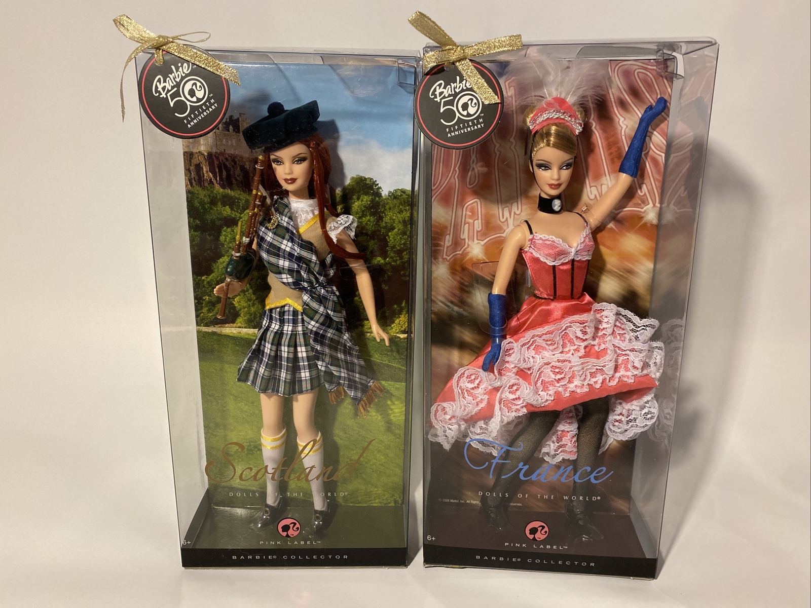 2008 Dolls Of The World 50th Anniversary LOT of 2. SCOTTLAND & FRANCE. NRFB