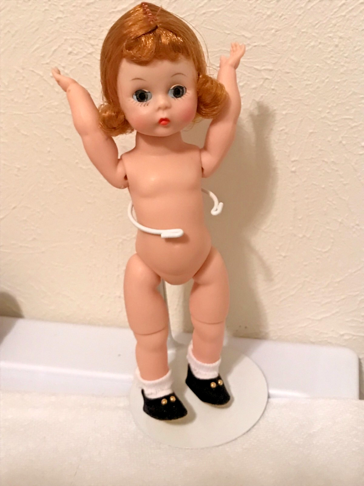 ?1959 Madame Alexander Kins Wendy Bent Knee Walker Doll Head Turns Bear Toy
