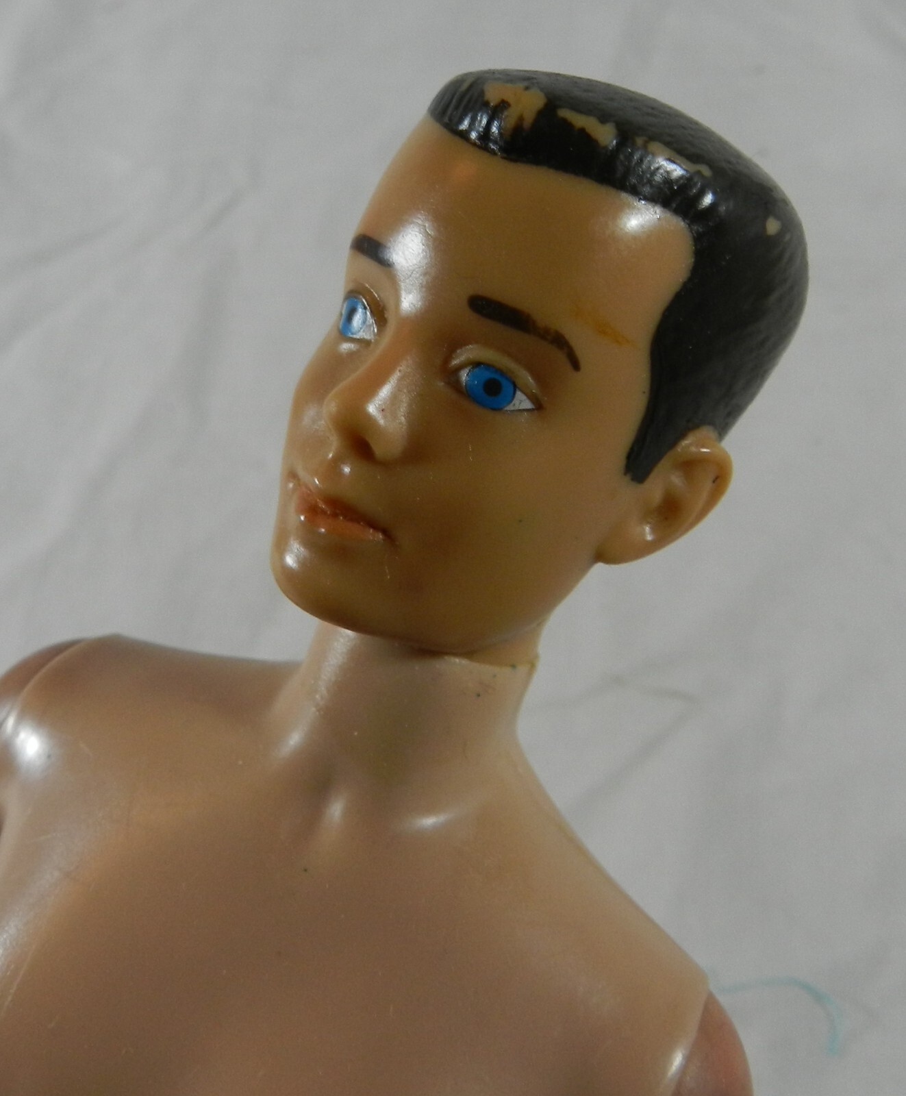 Vintage Ken Doll – Straight Leg, Molded Hair – W/ Smim Trunks, Shirt + 1 sandal