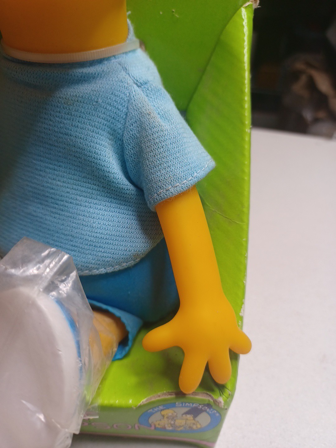 VINTAGE 1990 DAN DEE BART SIMPSON PLUSH DOLL VINYL HEAD IN BOX