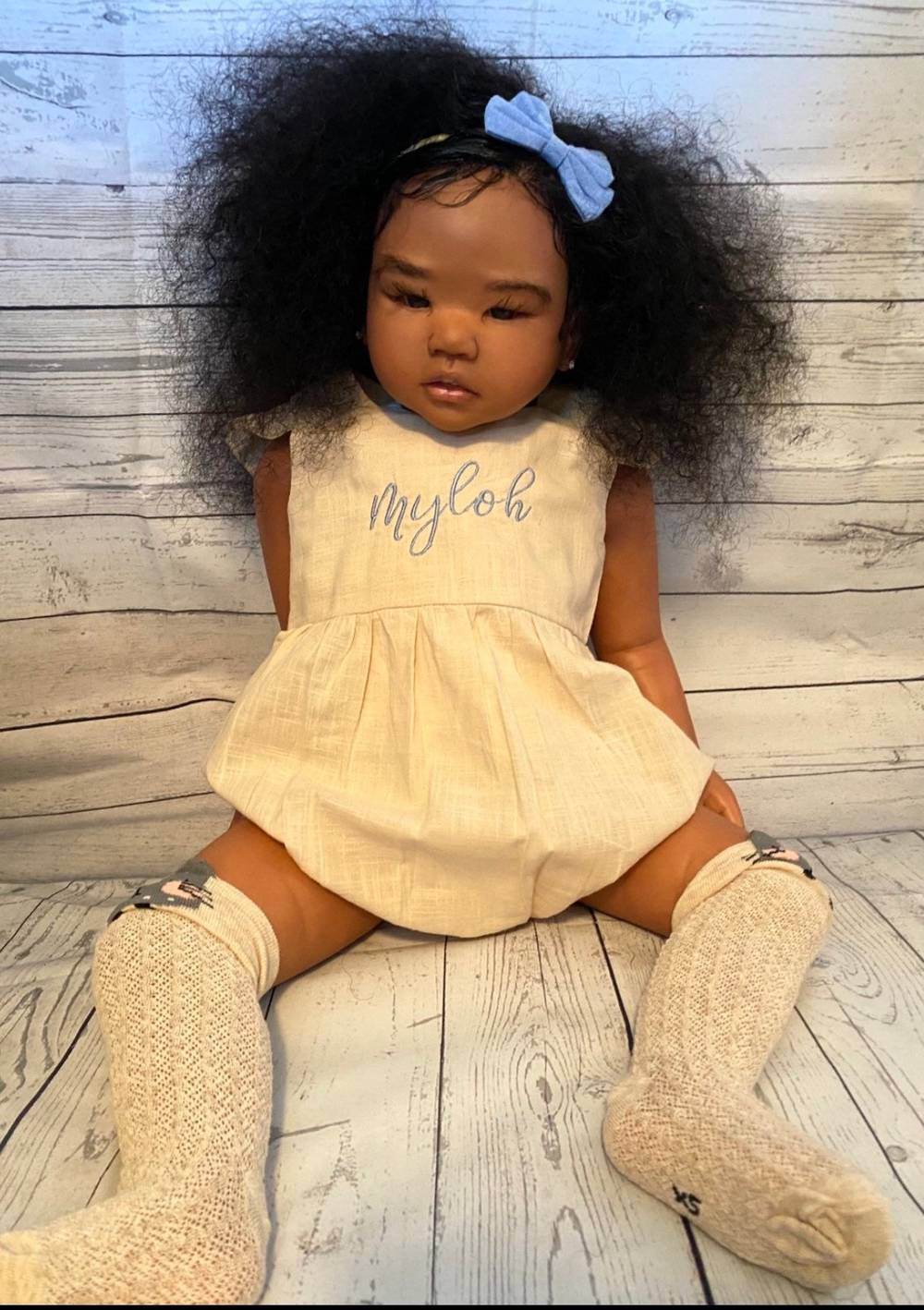 Huge 30in Toddler Girl Reborn Doll Kit Black African Already Painted Unassembled