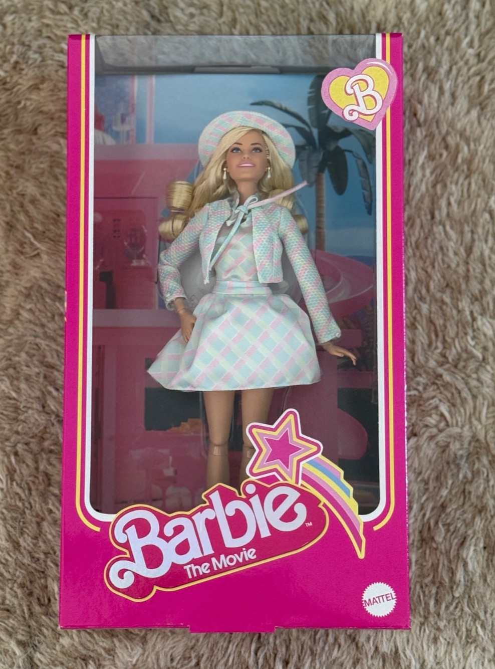 NEW | Barbie The Movie – Collectible Doll | Blue Plaid Set | FACTORY SEALED!