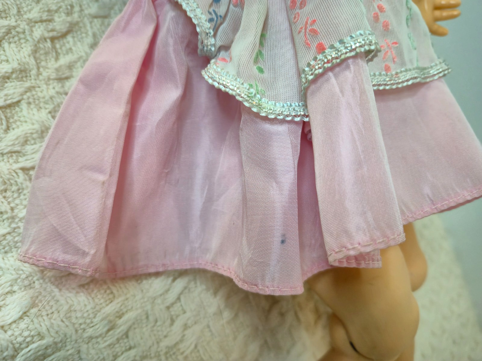 1950s Eegee Walker Crier Doll 17″ Original Vintage Dress, Panties & Shoes