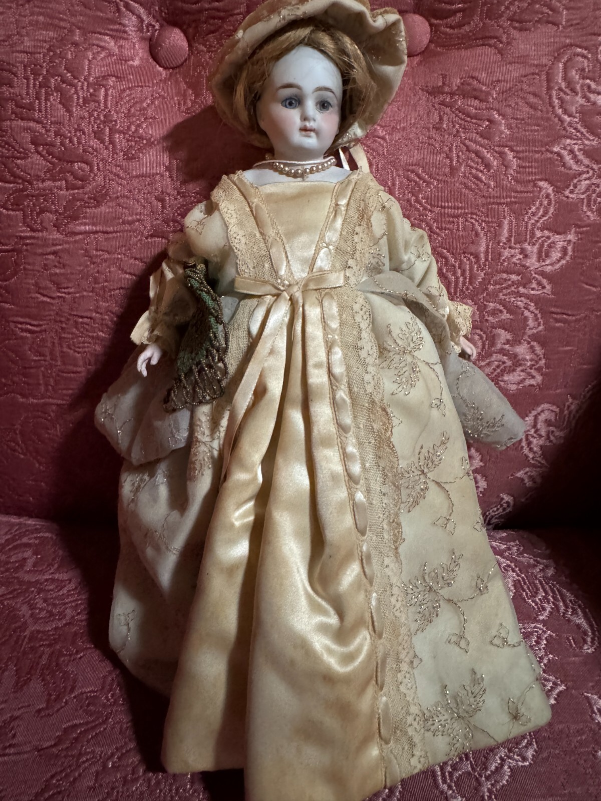 F1 – Antique Doll – Beautiful French Poupee Fashion Doll – 12″ – Circa 1870