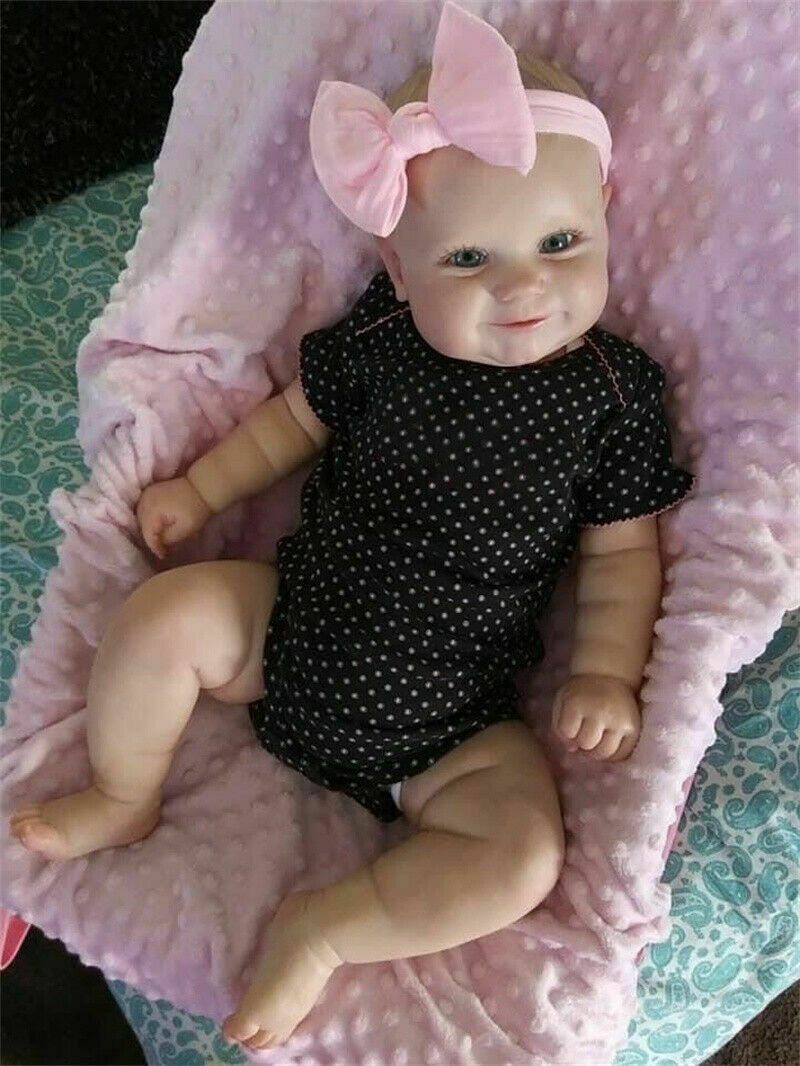 Handmade Real Reborn Baby Dolls 20″ Girl Doll Vinyl Silicone Realistic Newborn