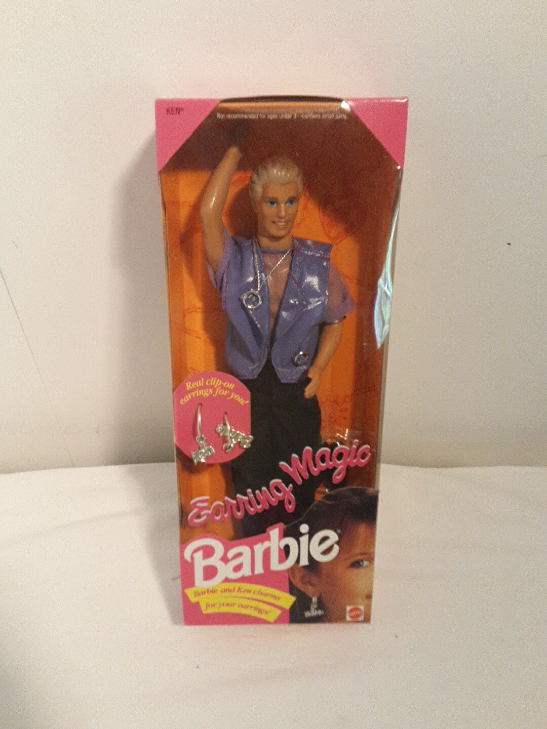 RARE 1992 Earring Magic Ken Doll Barbie #2290. Brand New. Recalled