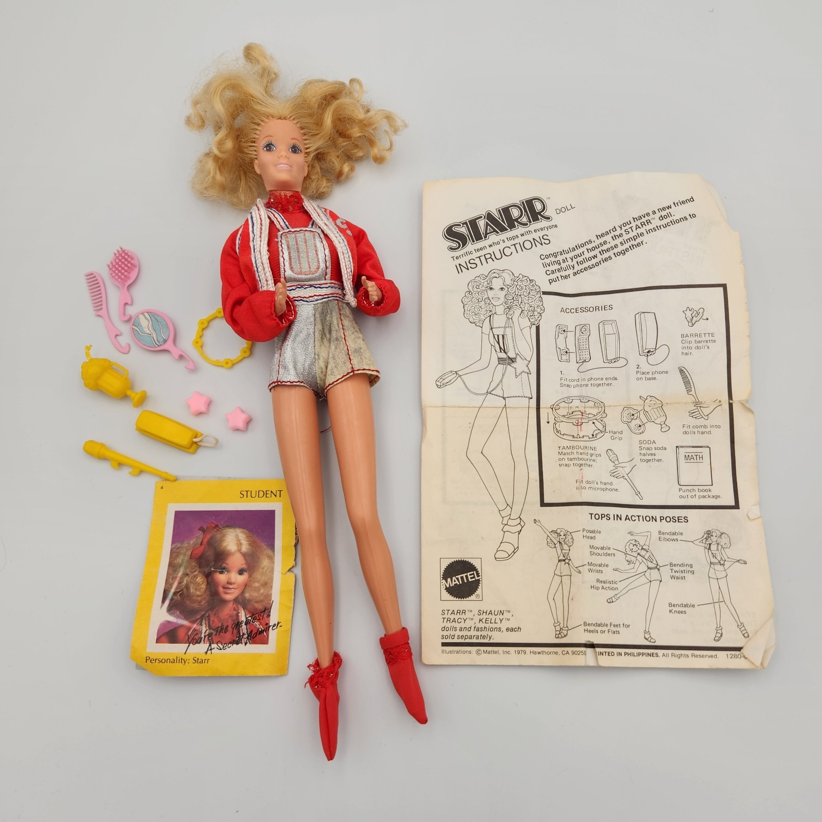 Mattel Starr Teen Barbie Doll 1979 Vintage With Outfit and many Accessories