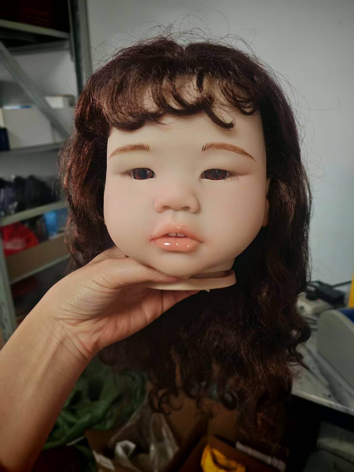 28″ Painted Reborn Doll Kit Toddler Girl Rooted Long Hair with Body Parts DIY
