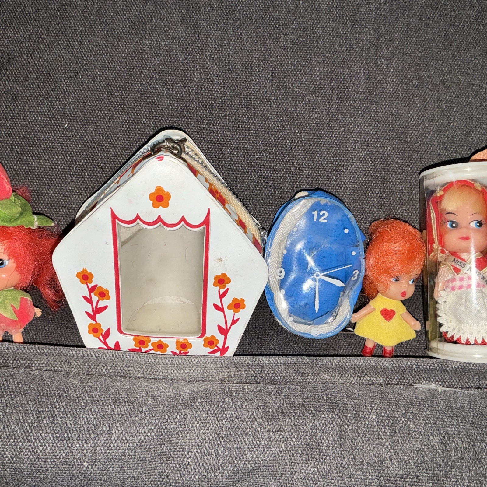 Vintage Liddle Kiddle Hong Kong Clone Lot Of 3 In 3 Vinyl Mini Cases