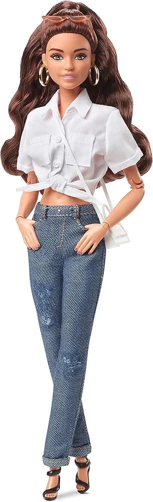 Barbie Signature @BarbieStyle Fashion Doll & Clothing Set, Brunette, HCB75