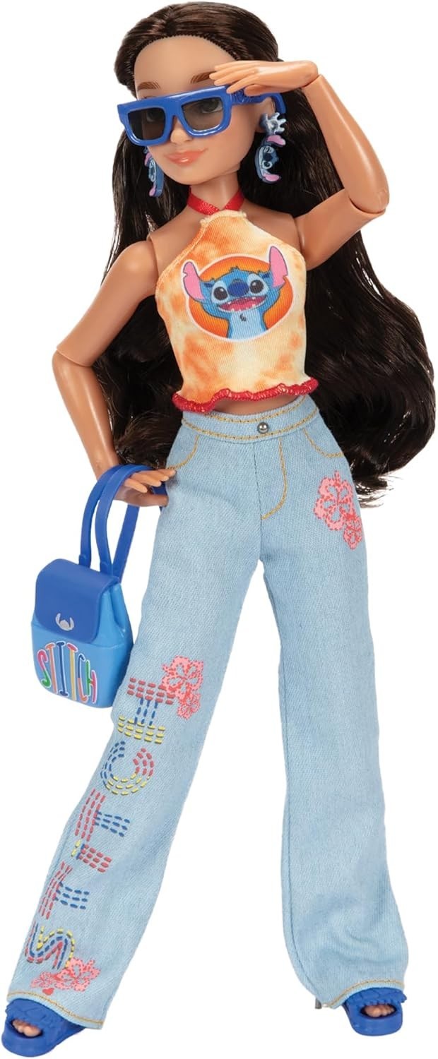 DISNEY Ily 4Ever Stitch Inspired 15 Pc Brunette Fashion Doll Set Exclusive NEW