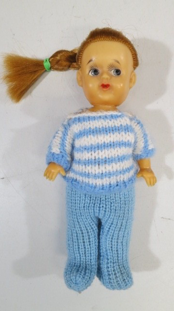 Vintage Made in Japan 9″ Drink & Wet Vinyl Rubber Doll