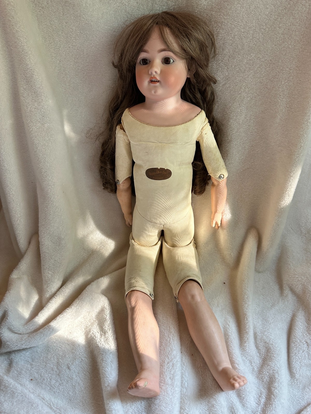 Large 30″ SIMON & HALBIG 1080 DAINTY DOROTHY Antique German Bisque Doll Sears