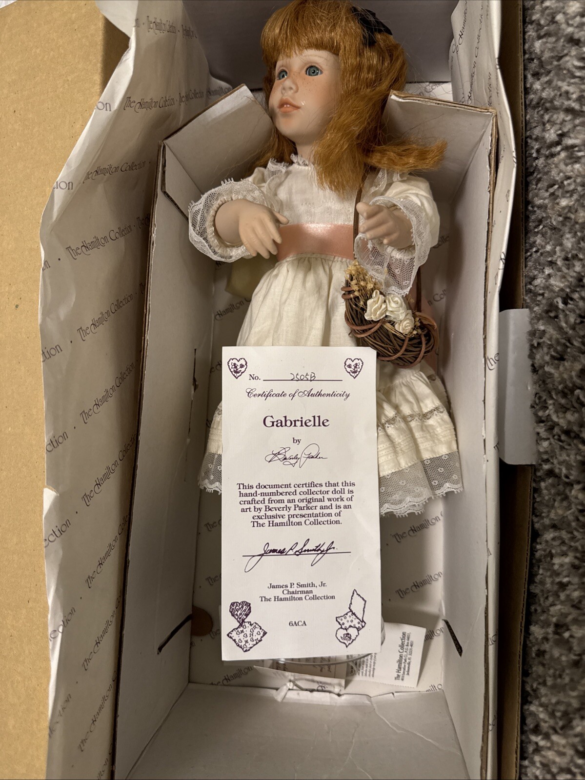 Hamilton Collection Gabrielle Doll 1994 Beverly Parker w/ Box & COA