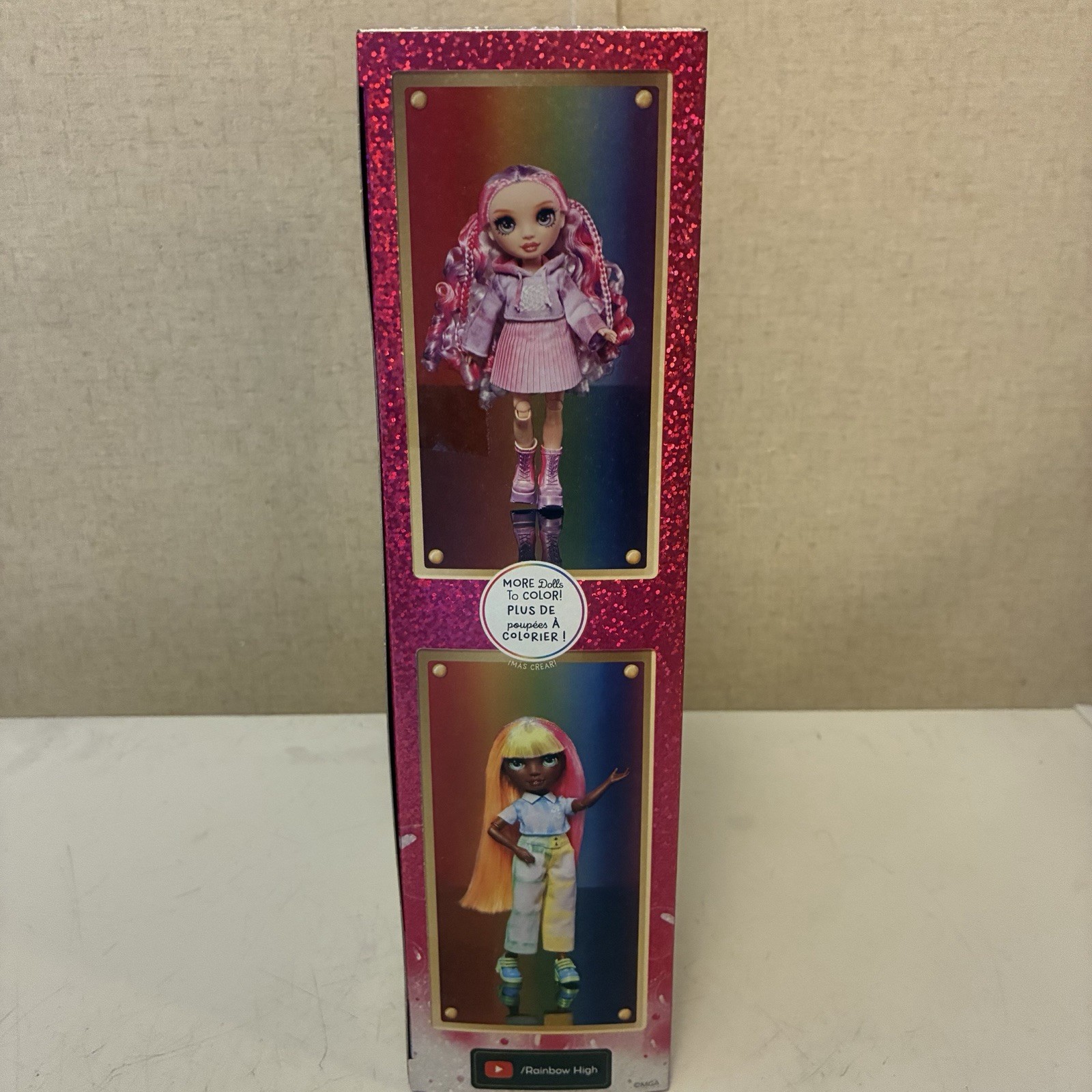 Rainbow High Watercolor & Create DIY Fashion Doll Set White Hair New 594123