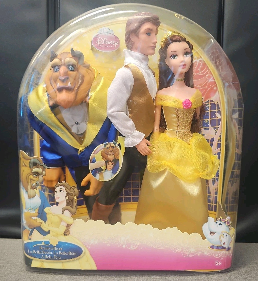 MATTEL – DISNEY – BEAUTY & THE BEAST DOLL SET EUROPEAN EDITION T3830 RARE NEW?