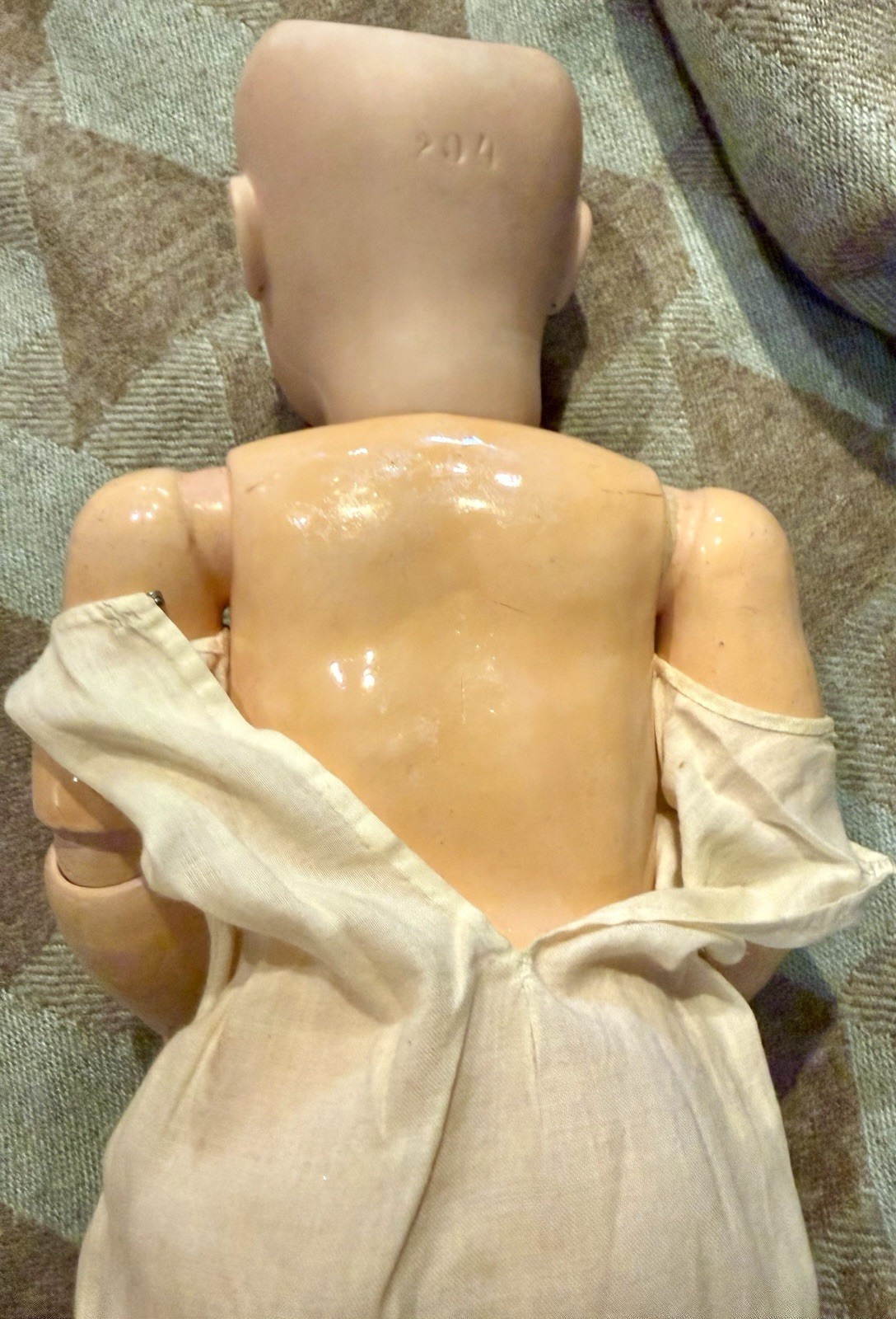 Bähr & Pröschild 204 Bisque Socket Head Character Doll, 15 ” EUC