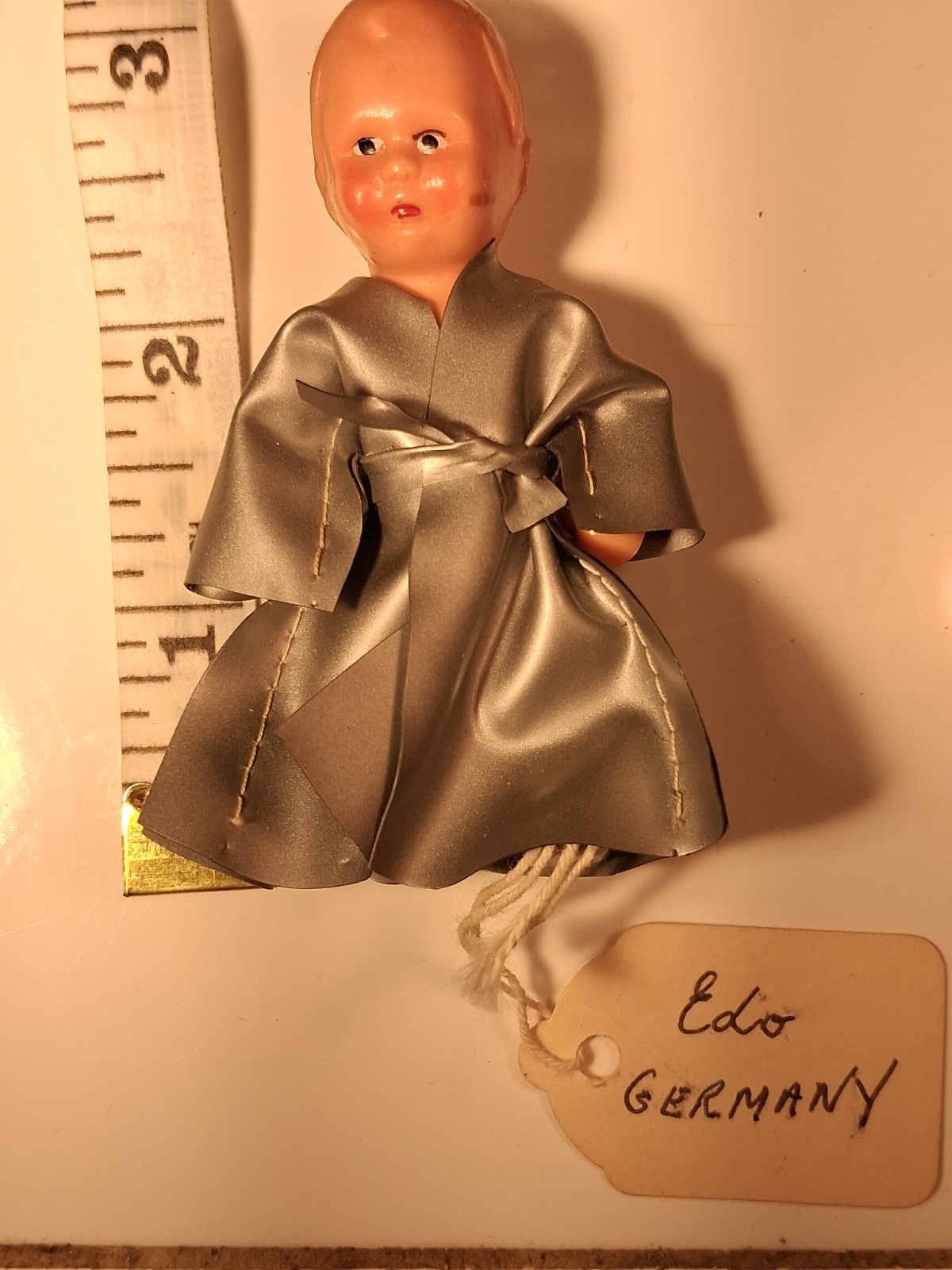 Basket Full Tiny Dolls Vtg Celluloid, Rubber, Porcelain, Hard Plastic 10 Dolls
