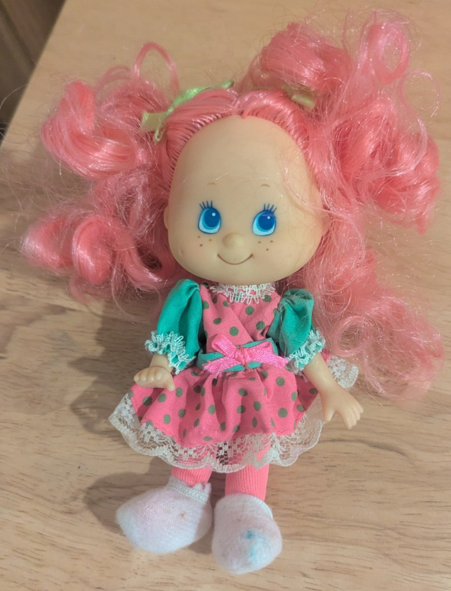 1990s Sweet Scents Watermelon Doll VTG – Pink Posable 5.5 Inches
