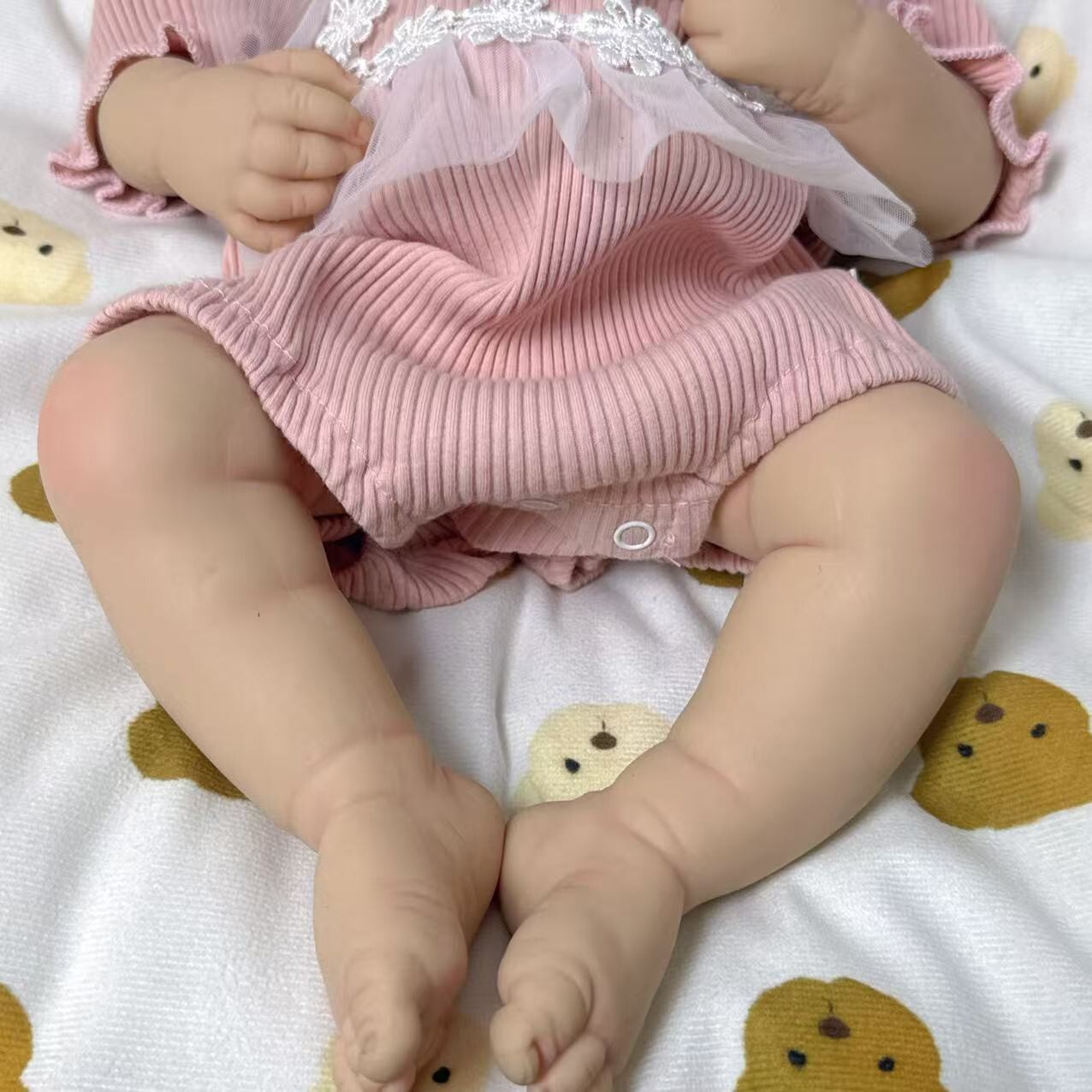 18.5” solid silicone doll silicone reborn doll silicone girl doll toys gifts