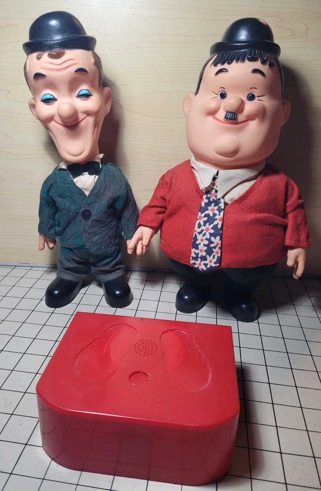 VTG Laurel & Hardy 1973 Berman & Anderson Dolls Set of 2 Original Rare COMEDY