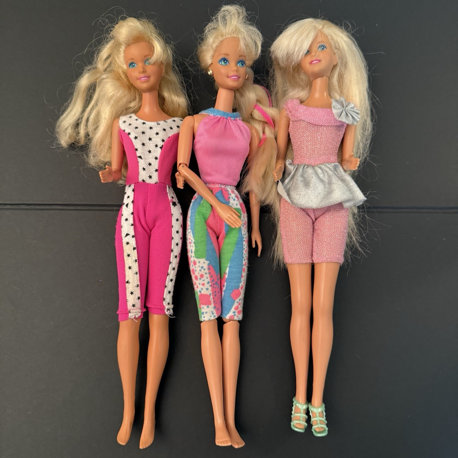 Vtg Mattel Barbie Skipper Doll Lot/3 Blonde Hair Blue Eyes 1980s 1990s + Outfits