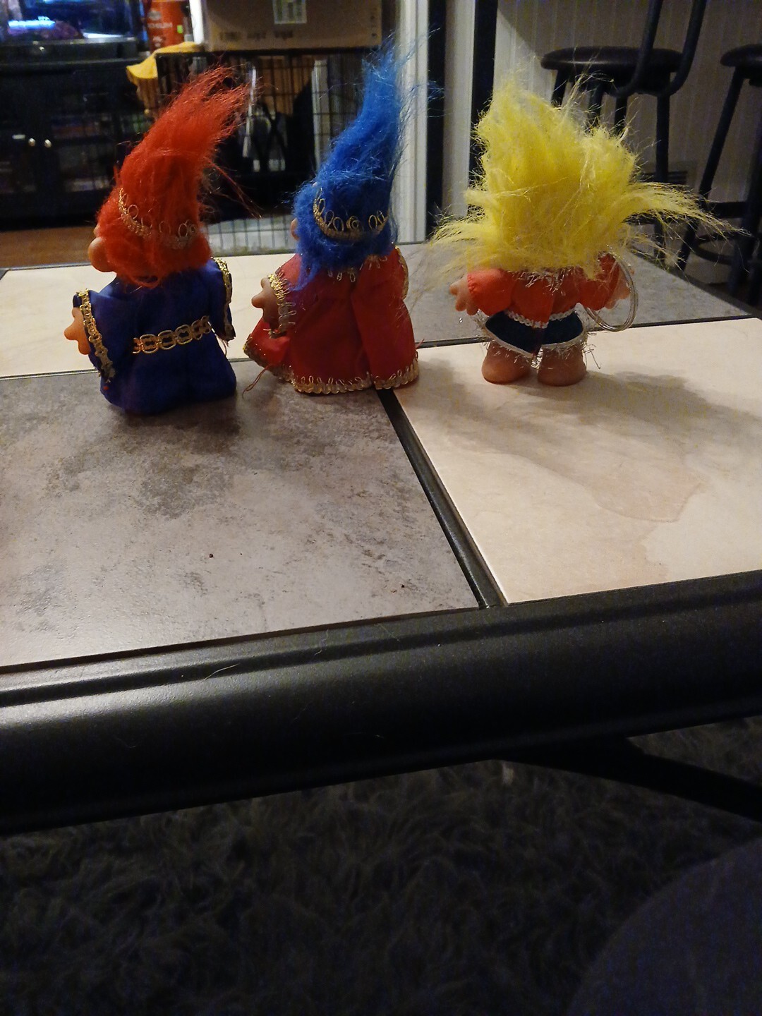 Trolls King Azul and Queen Ruby Figures 2001 Playmates Toys