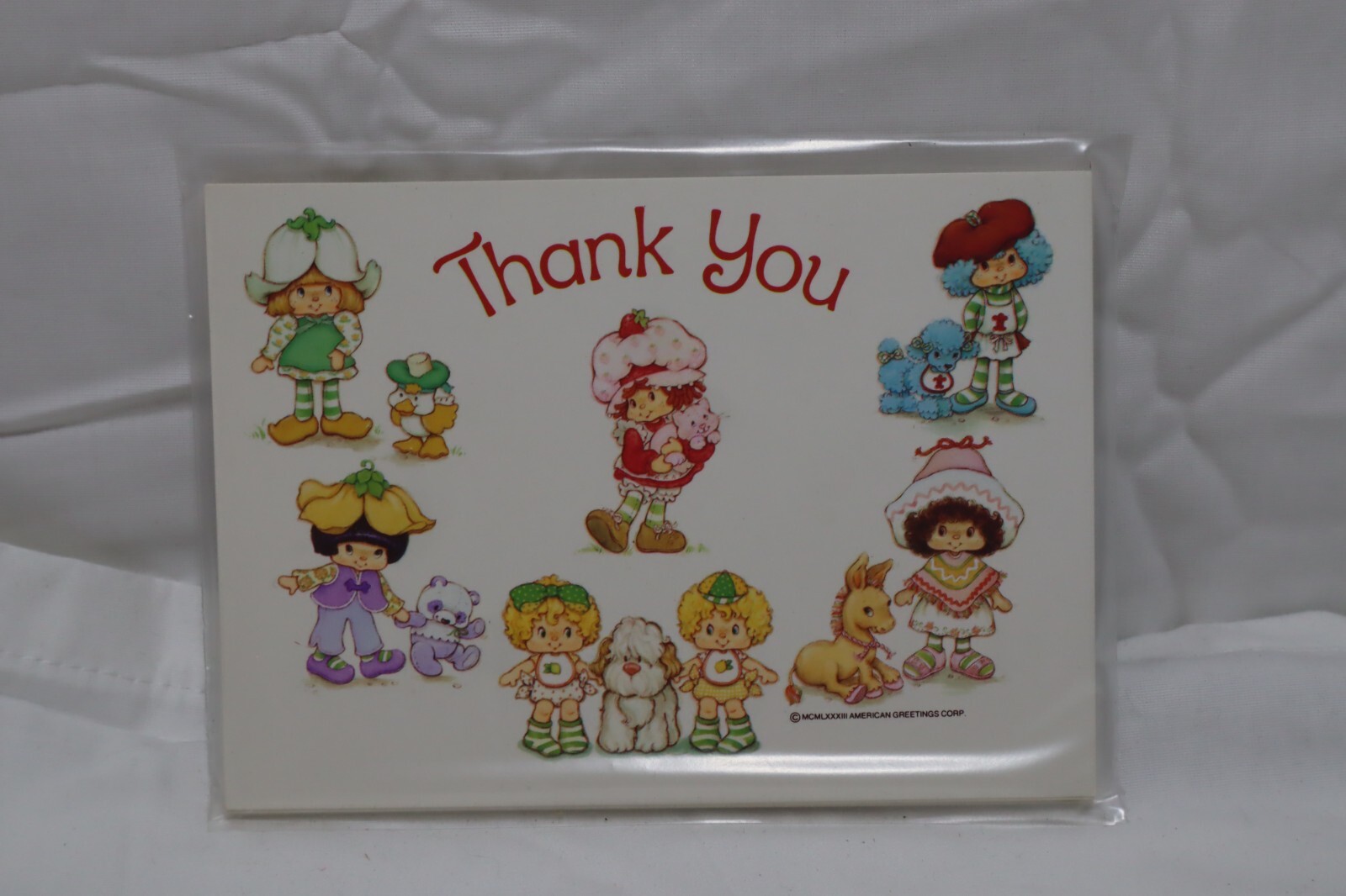 Vintage Strawberry Shortcake Thank You Postcards 1983 Lot of 10 Unused New