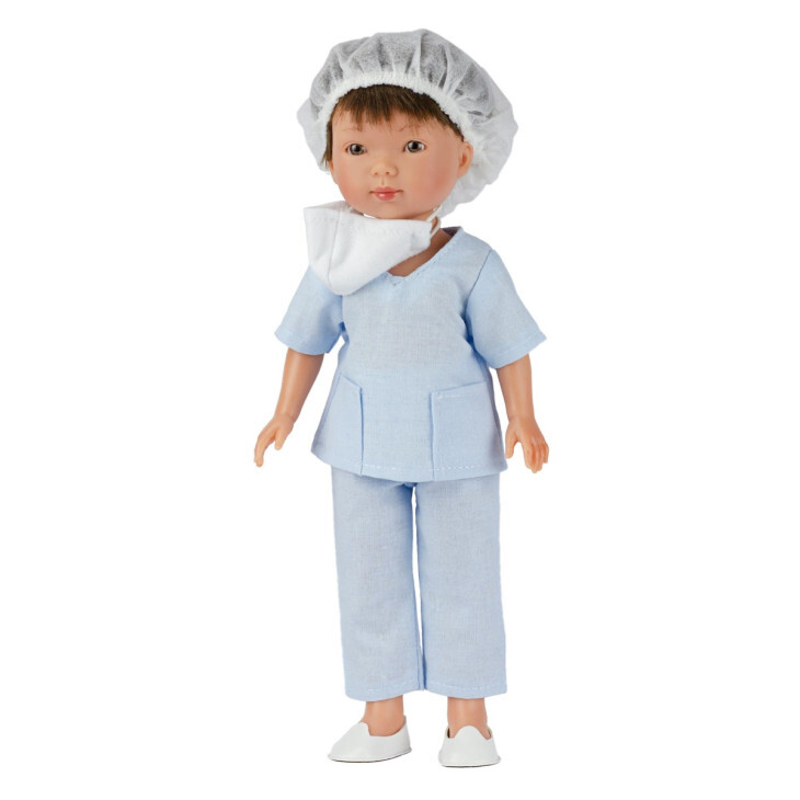 Vestida de Azul Nurse Boy Doll Albert, 28cm