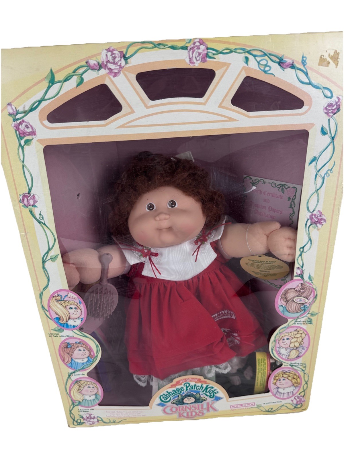 Vintage Cabbage Patch Kids Corn Silk Kids HM#17 In Box Red Hair Braid Rare
