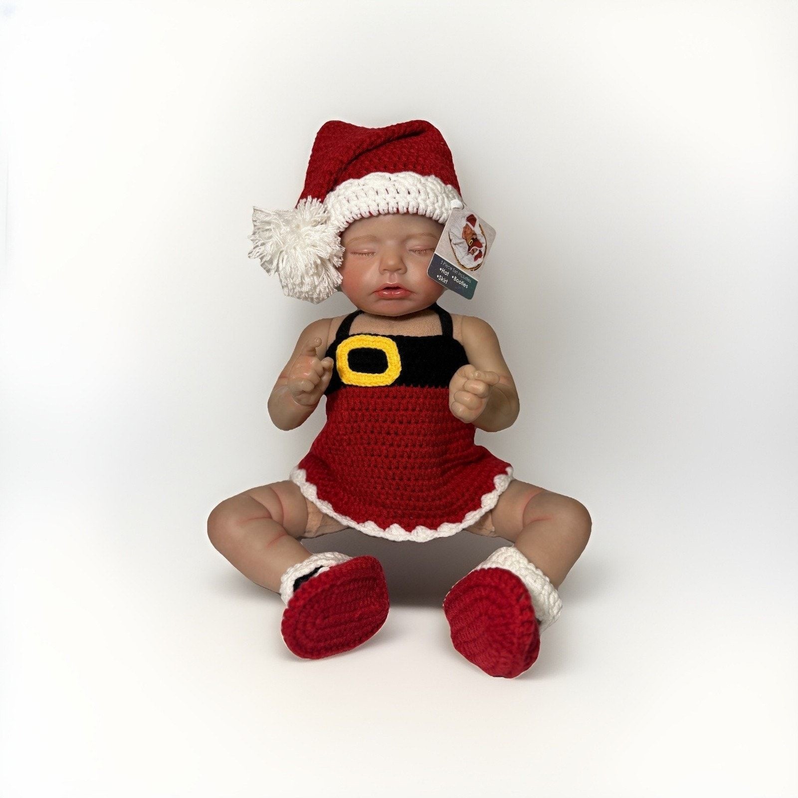 Ping Lau Reborn Baby Doll – 22in Lifelike Vinyl – Hand-Rooted Hair – Realistic